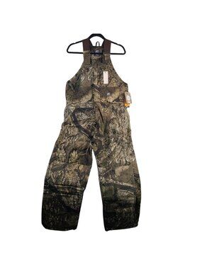 NEW Berne Mens Camo Insulated Bib Overalls Sz M Realtree Edge Pattern
